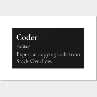 Definition of a Coder Posters and Art